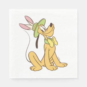 Serviette En Papier Pluto de Pâques avec lapin de Pâques Oreilles