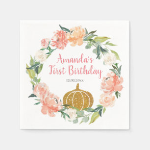 Serviette En Papier Poche Citrouille Anniversaire Papier serviettes