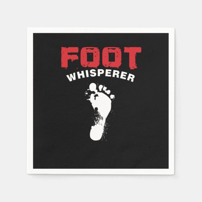 Serviette En Papier Podiatriste Pied Docteur Médecin Podiatrique Pied  (Devant)