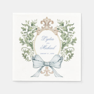 Serviette En Papier Poignets de feuille avec poule   MARIAGE