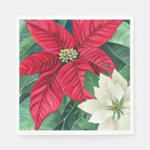 Serviette En Papier Poinsettia