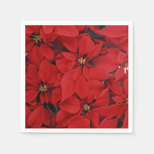 Serviette En Papier Poinsettias pour Noël