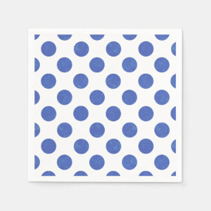 Serviette En Papier Point bleu