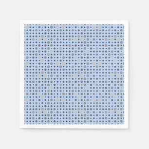 Serviette En Papier Pointe Polka 01.Gray Lblue BG