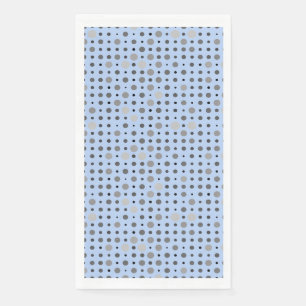 Serviette En Papier Pointe Polka 01.Gray Lblue BG