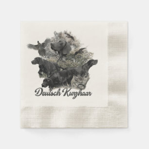 Serviette En Papier Pointeur court allemand