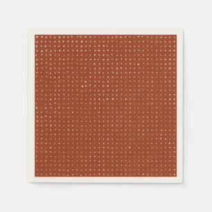 Serviette En Papier Points gris clair sur la rouille