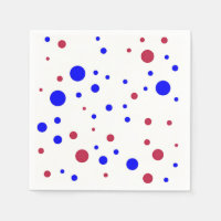 Points rouges et bleus