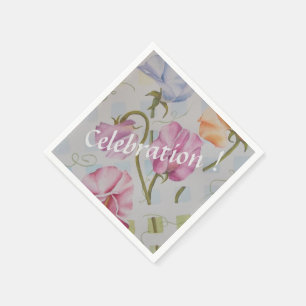 SERVIETTE EN PAPIER POIS DOUCES COLORÉS