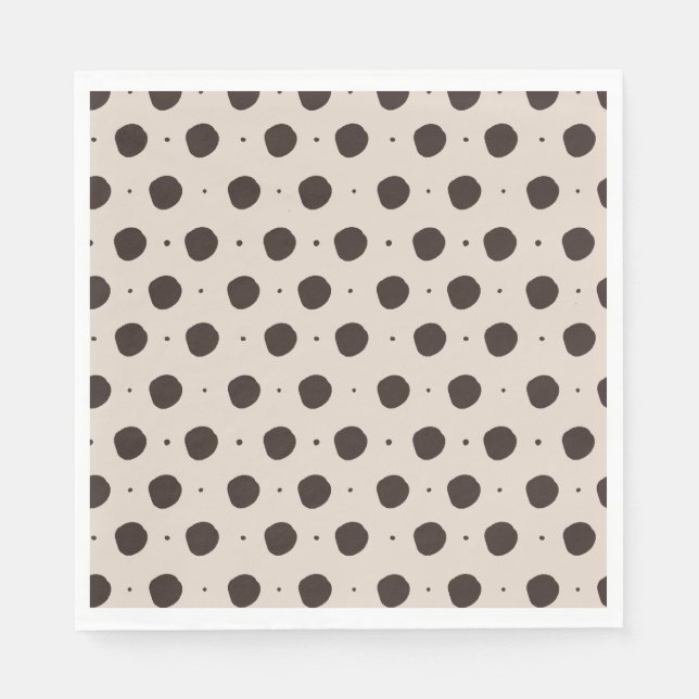 Serviette En Papier pois Elle noue la Fête des mariées du noeud (Devant)