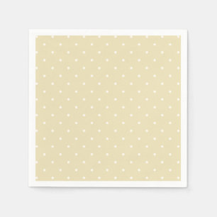 Serviette En Papier Pois Micropoints Début d'Automne   Blé Doré 