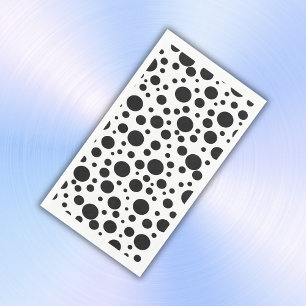 Serviette En Papier Pois noirs en blanc  