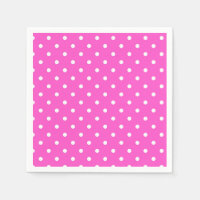 Pois rose et blanc glamour moderne