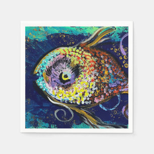 Serviette En Papier Poisson Cocktail serviettes