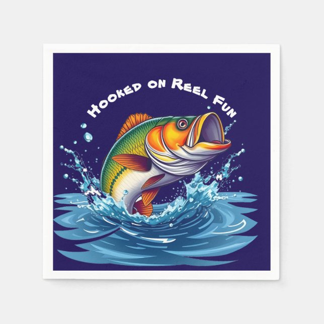 Serviette En Papier Poisson sur bobine amusant (Devant)