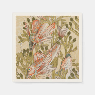 Serviette En Papier Poisson Vie marine Animal marin