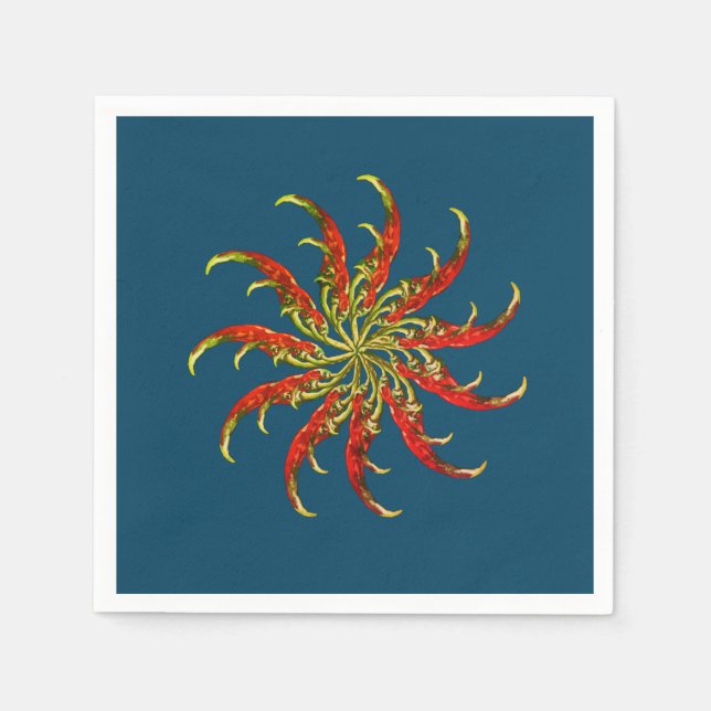 Serviette En Papier Poivrons rouges (Devant)