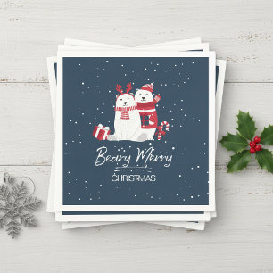 Serviette En Papier Polar Beary Joyeux Noël ID851