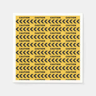 Serviette En Papier Police - Attention