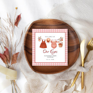 Serviette En Papier Pomme de nos yeux Fruit baby shower d'automne merc