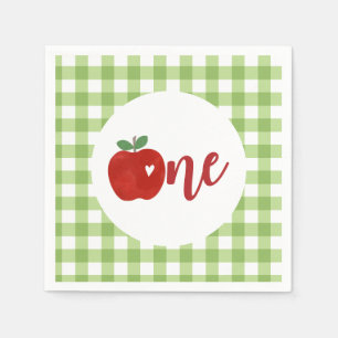 Serviette En Papier Pomme de notre OEil premier anniversaire