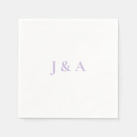 Pommes Initiales Mariage Napkin