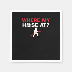 Serviette En Papier Pompiers Camion Flammes de prévention des incendie