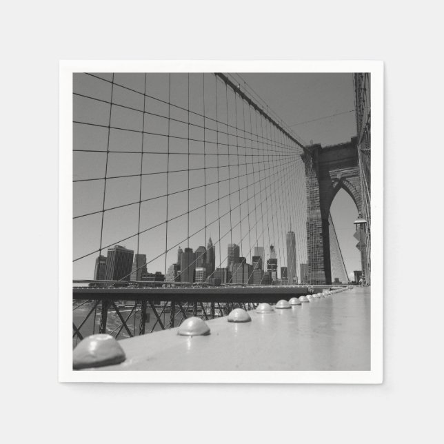 Serviette En Papier Pont Brooklyn (Devant)