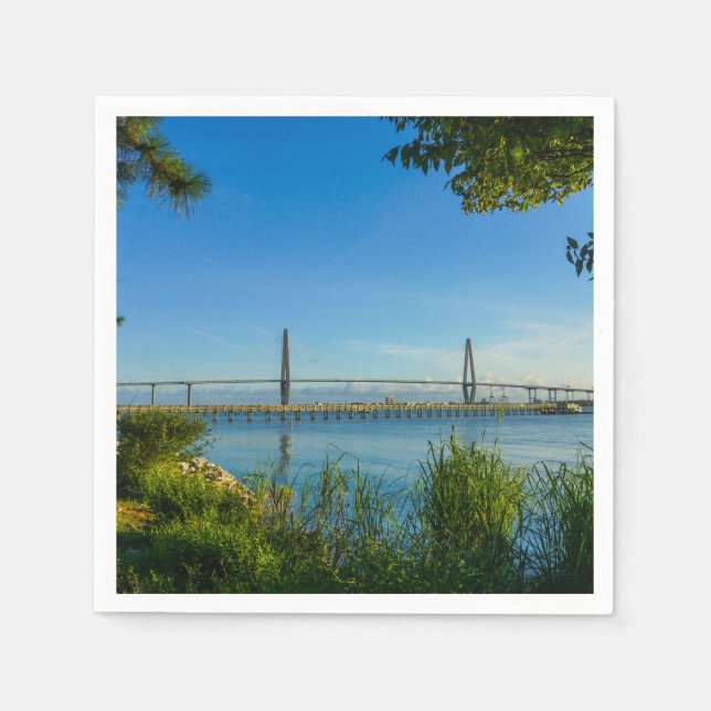 Serviette En Papier Pont pittoresque Arthur Ravenel (Devant)