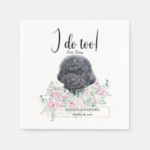 Serviette En Papier Poodle Doodle Mariage Cocktail Napkins