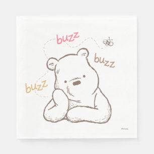Serviette En Papier Pooh classique  Buzz Buzz Buzz