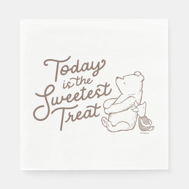 Serviette En Papier Pooh & Piglet Classique | Aujourd'hui c'est la Tre (Devant)