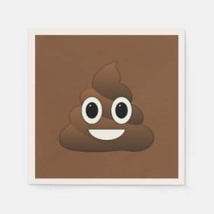 Serviette En Papier Poop Emoji Papier serviettes, Cocktail Standard