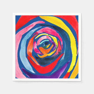 Serviette En Papier pop art rose Abstrait