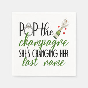 Serviette En Papier Pop le Fiançailles de Champagne Papier Napkin