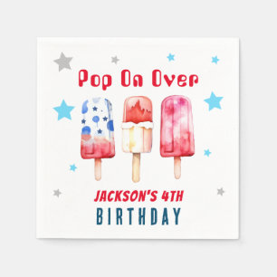 Serviette En Papier Pop Over Kids Summer Popsicle Anniversaire