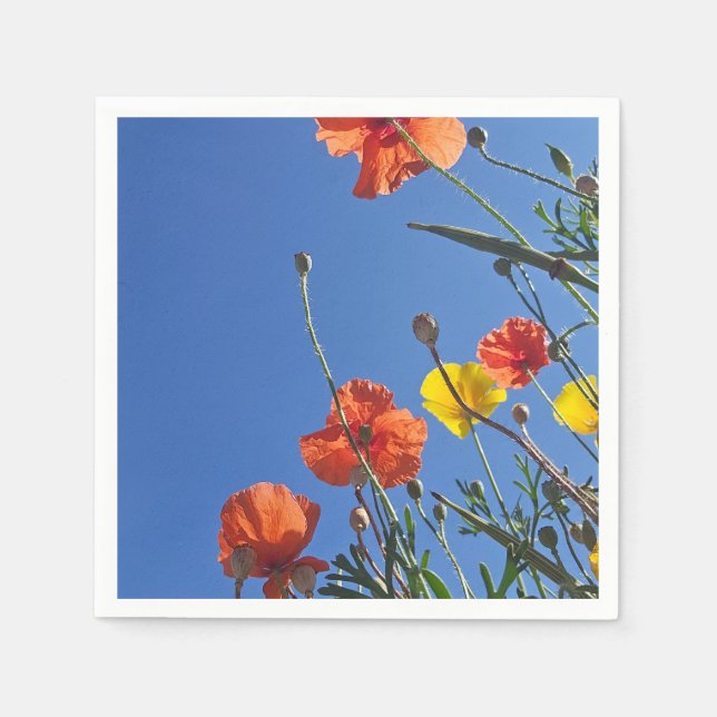 Serviette En Papier Poppies (Devant)