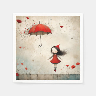 Serviette En Papier Poppies