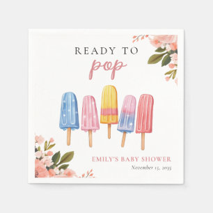 Serviette En Papier Popsicle Prêt à Pop Baby shower
