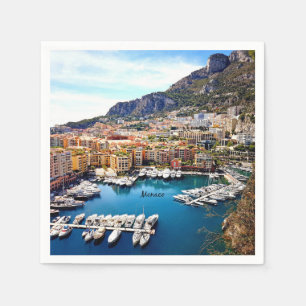 Serviette En Papier Port de Monaco