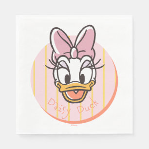 Serviette En Papier Portrait de Daisy Duck Douce et Ensoleillée