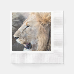 Serviette En Papier Portrait de Lion