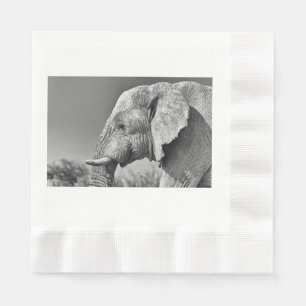Serviette En Papier Portrait d'éléphant