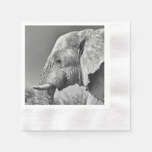 Serviette En Papier Portrait d'éléphant