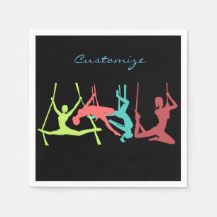 Serviette En Papier Poses de fitness aérien Thunder_Cove