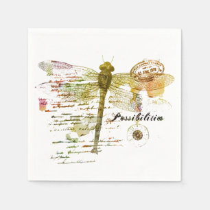 Serviette En Papier Possibilités libellule