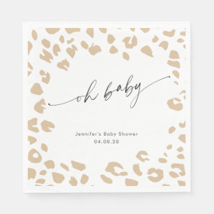 Serviette En Papier Poster de animal moderne Oh bébé Genre Neutre Douc