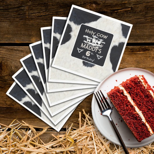 Serviette En Papier Poster de animal Saint Vache papier d'anniversaire (Créateur téléchargé)