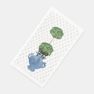 Serviette En Papier Pot à gingembre en forme de topiaire à treillis de