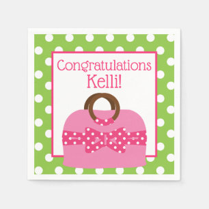 Serviette En Papier Pots Polka Porte-monnaie Personnalisé